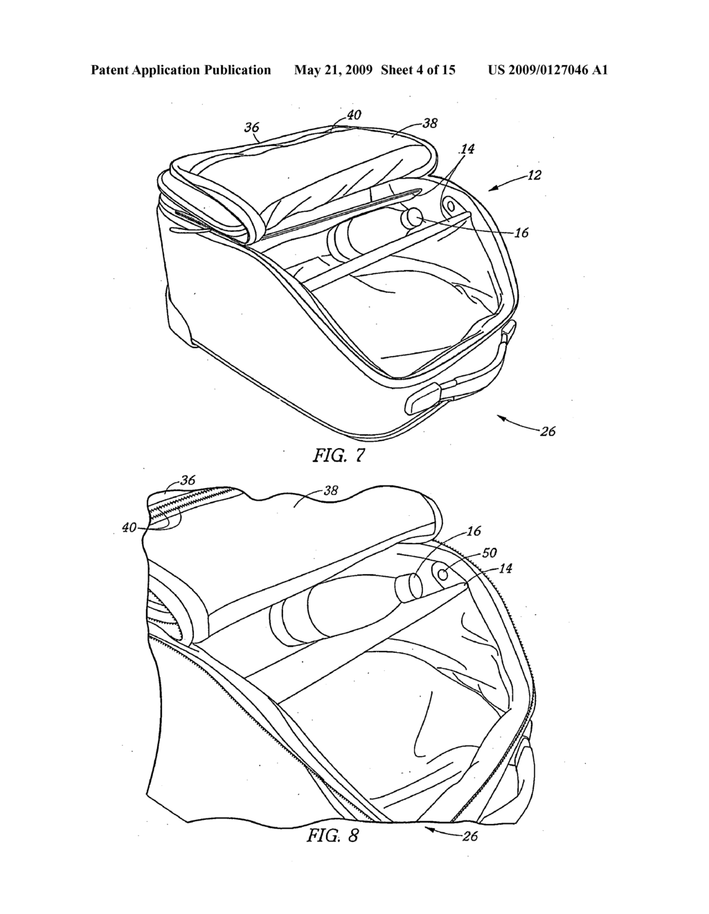 Carry-on luggage case - diagram, schematic, and image 05