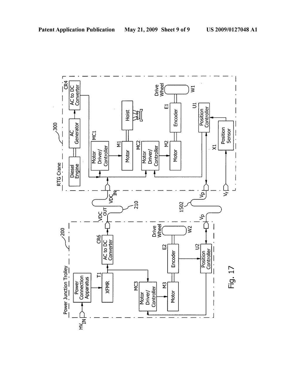 Rubber-tire gantry crane with shore power - diagram, schematic, and image 10