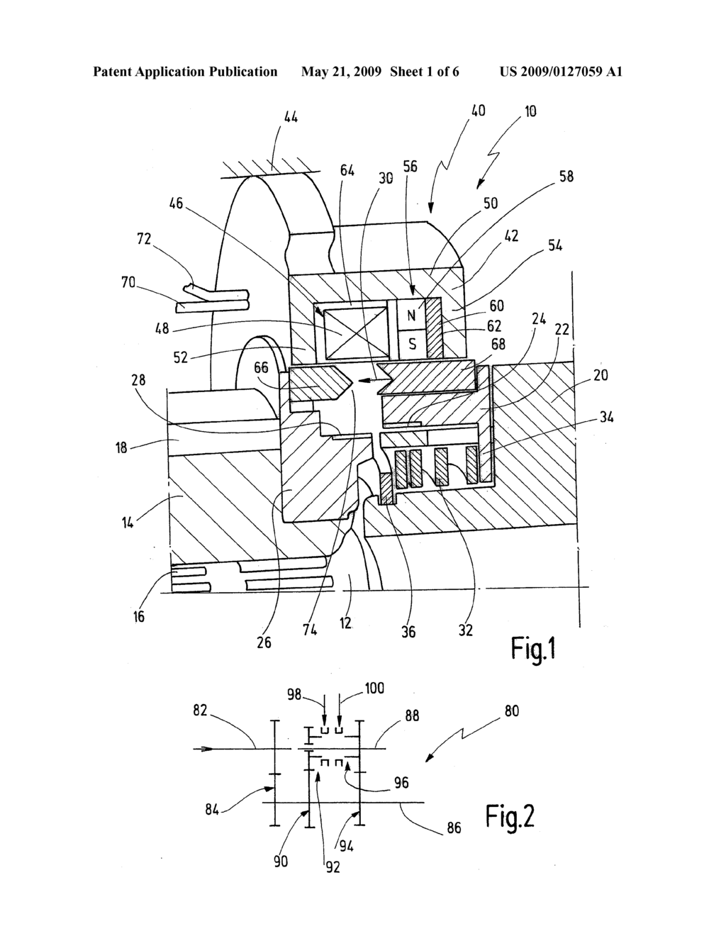 CLUTCH ARRANGEMENT FOR MOTOR VEHICLE TRANSMISSION AND METHOD FOR ENGAGING AND DISENGAGING A GEARSPEED - diagram, schematic, and image 02