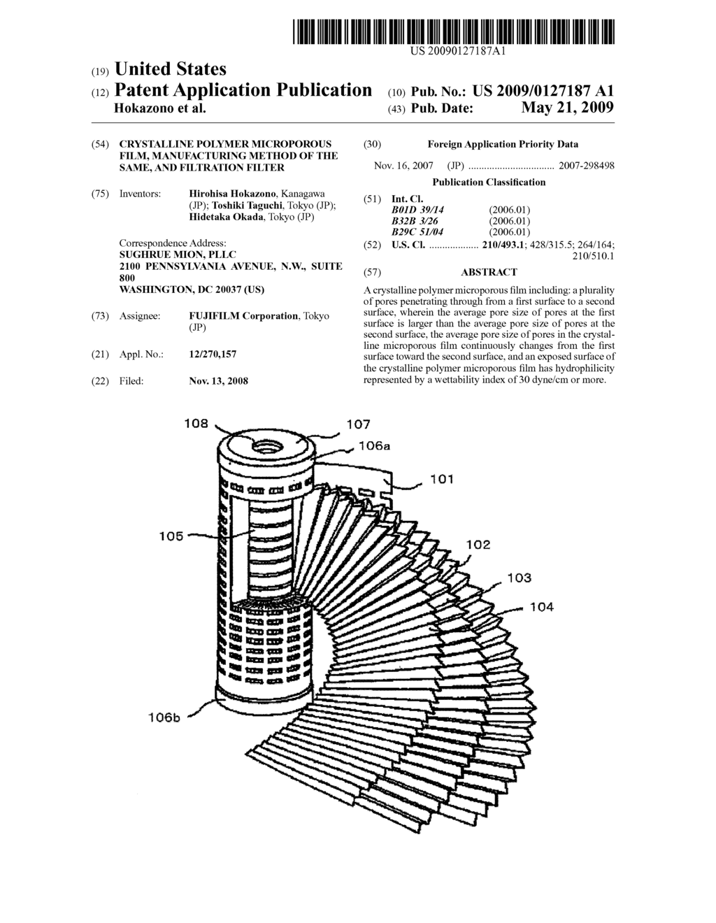 CRYSTALLINE POLYMER MICROPOROUS FILM, MANUFACTURING METHOD OF THE SAME, AND FILTRATION FILTER - diagram, schematic, and image 01