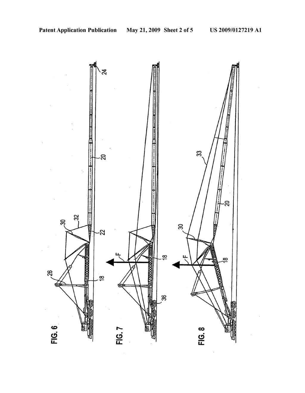 Method for erecting a crane boom - diagram, schematic, and image 03