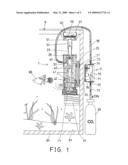 Water aerating and controlling assembly for aquarium diagram and image