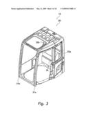 CAB STRUCTURE FOR CONSTRUCTION MACHINE diagram and image