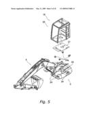 CAB STRUCTURE FOR CONSTRUCTION MACHINE diagram and image