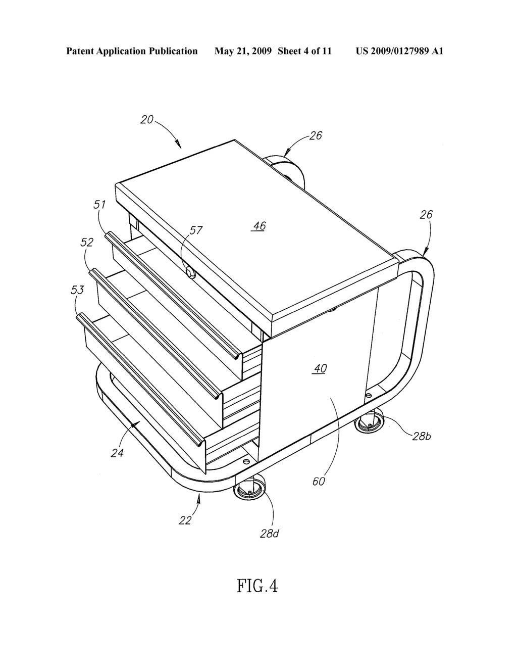 Tool Chest Creeper Seat With Trays - diagram, schematic, and image 05