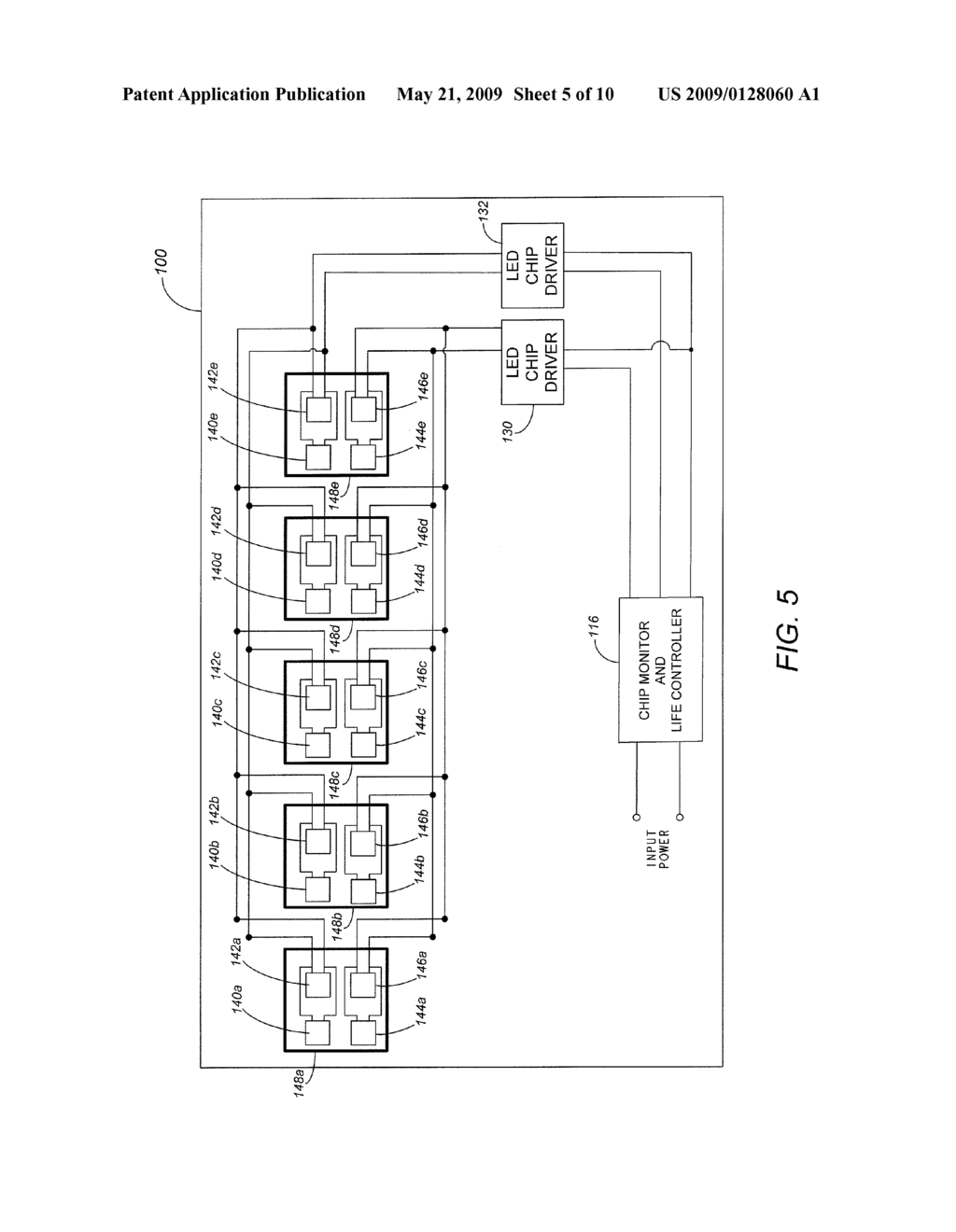 Extended Life LED Fixture with Central Controller and Multi-Chip LEDS - diagram, schematic, and image 06