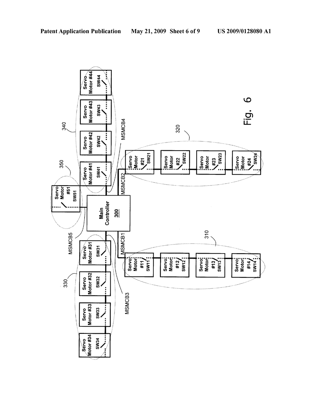 SYSTEM AND METHOD FOR CONTROLLING MULTIPLE SERVO MOTORS - diagram, schematic, and image 07