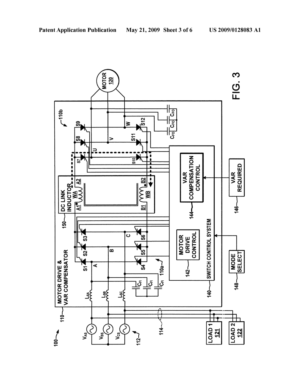 MOTOR DRIVE WITH VAR COMPENSATION - diagram, schematic, and image 04