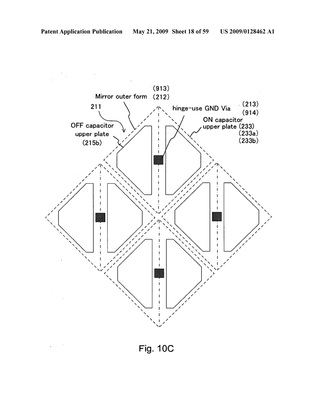 Spatial light modulator and mirror device - diagram, schematic, and image 19