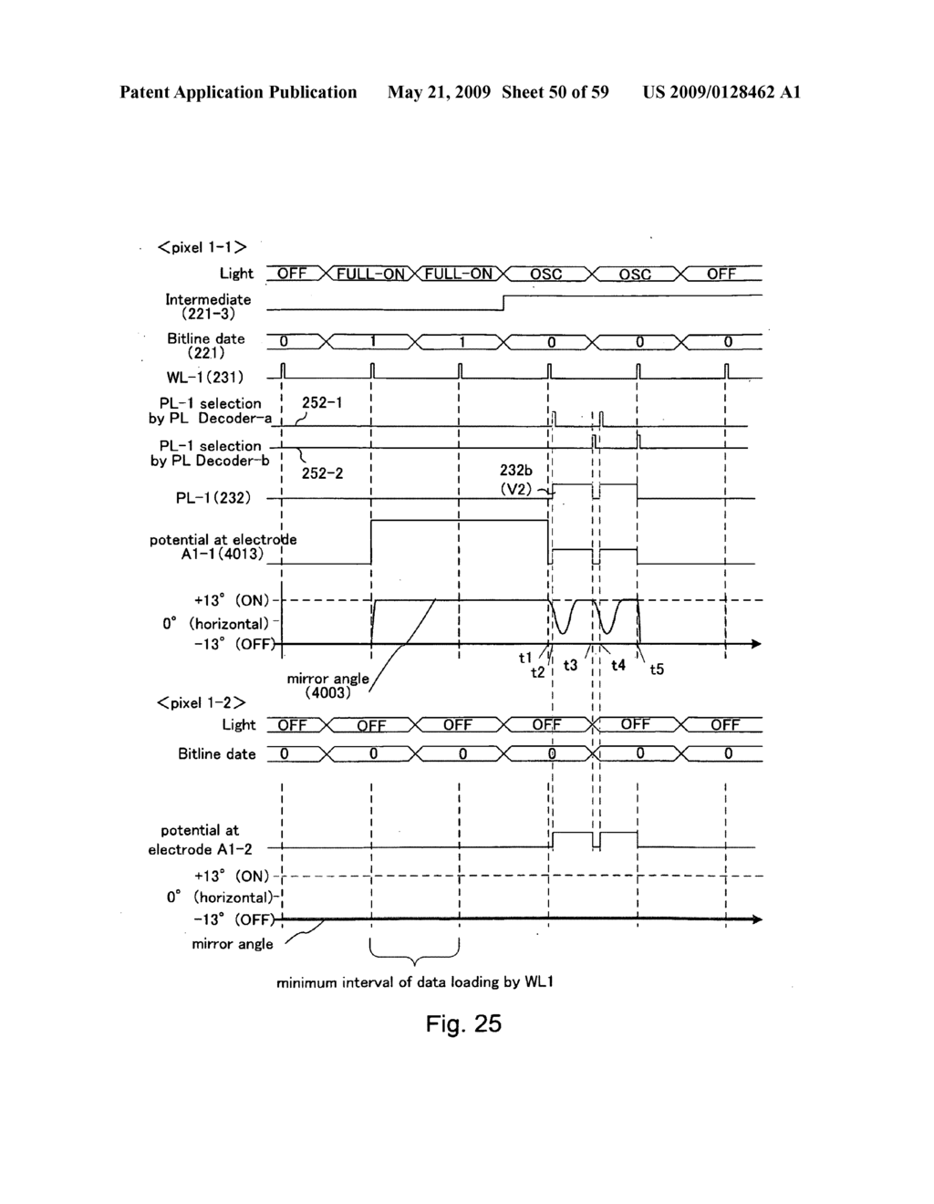 Spatial light modulator and mirror device - diagram, schematic, and image 51