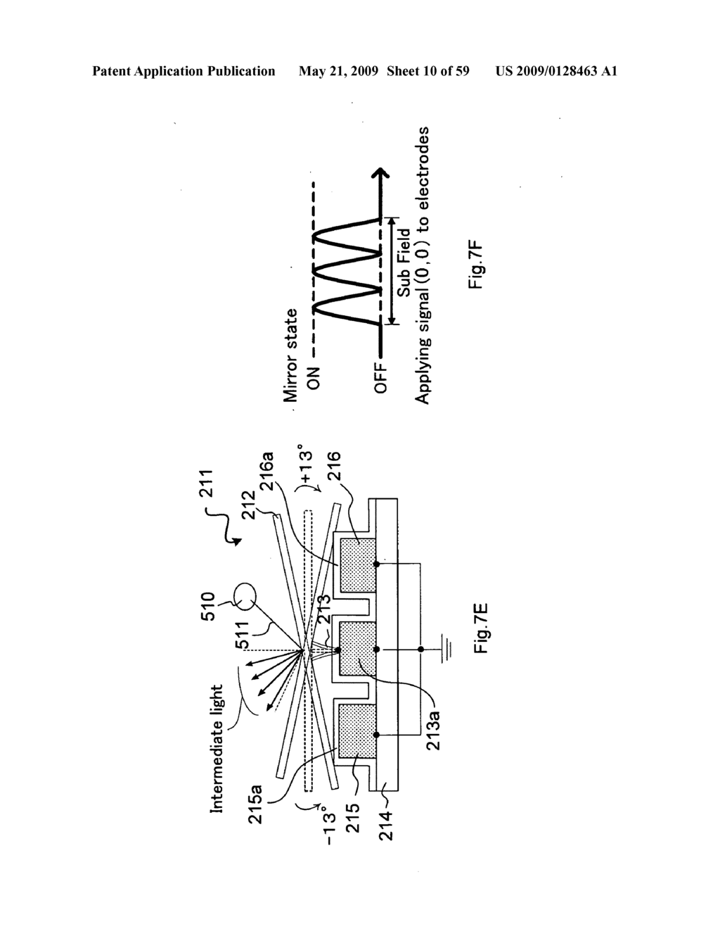 Spatial light modulator implemented with a mirror array device - diagram, schematic, and image 11