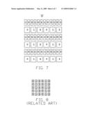 Liquid crystal display with pixel region having nine sub-pixels diagram and image