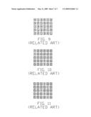 Liquid crystal display with pixel region having nine sub-pixels diagram and image