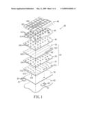 Light-emitting keyboard diagram and image