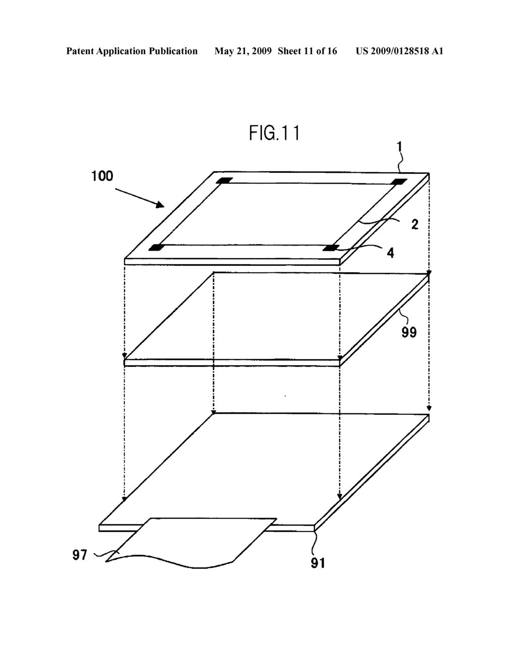 Screen-input image display device - diagram, schematic, and image 12