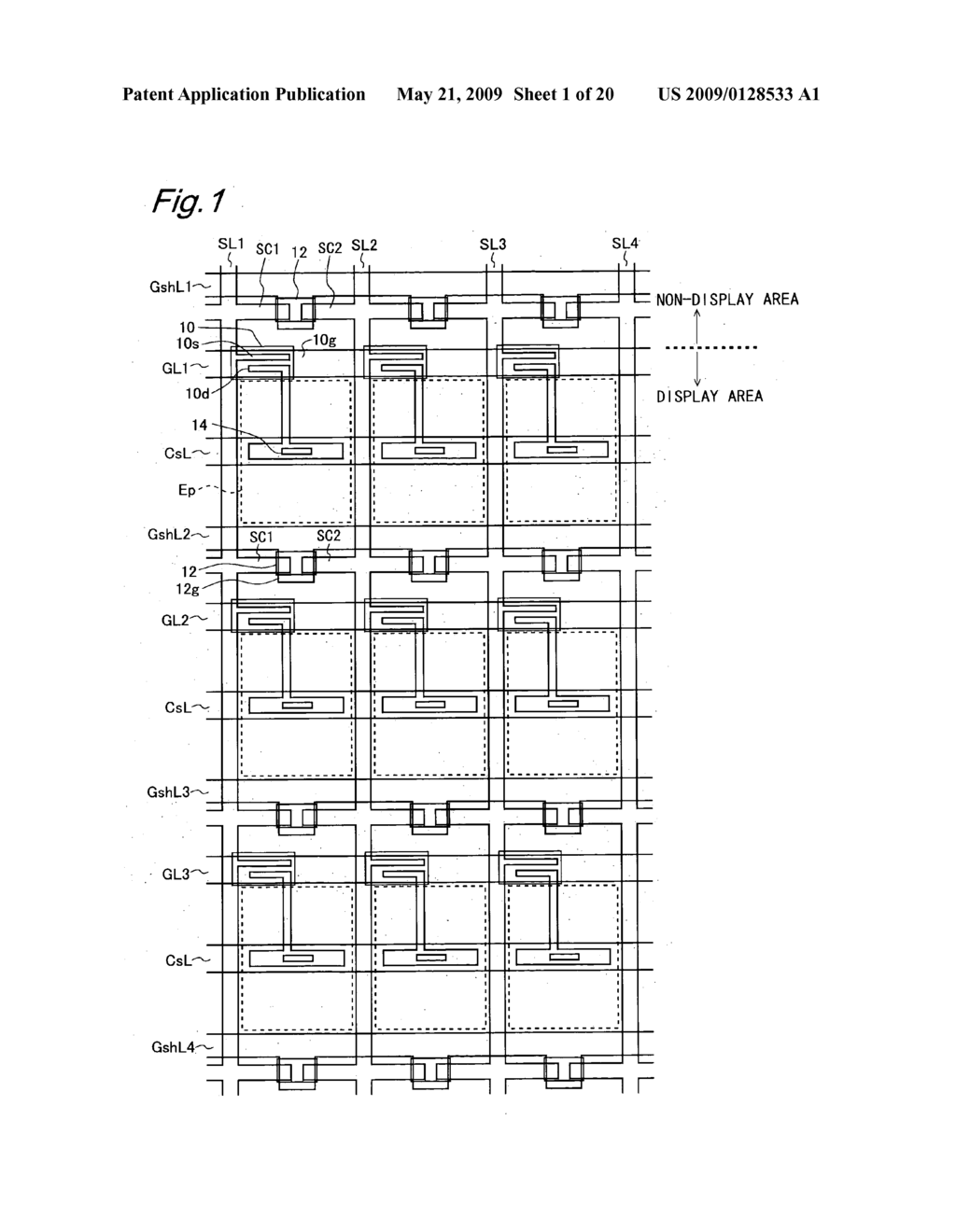 Active Matrix Substrate and Display Device Having the Same - diagram, schematic, and image 02