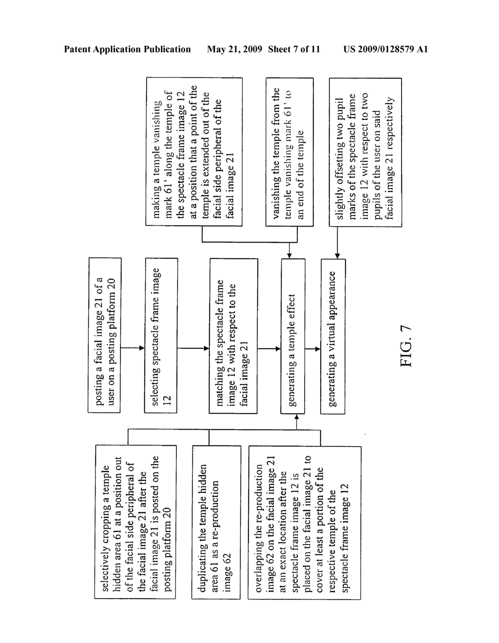 Method of producing test-wearing face image for optical products - diagram, schematic, and image 08