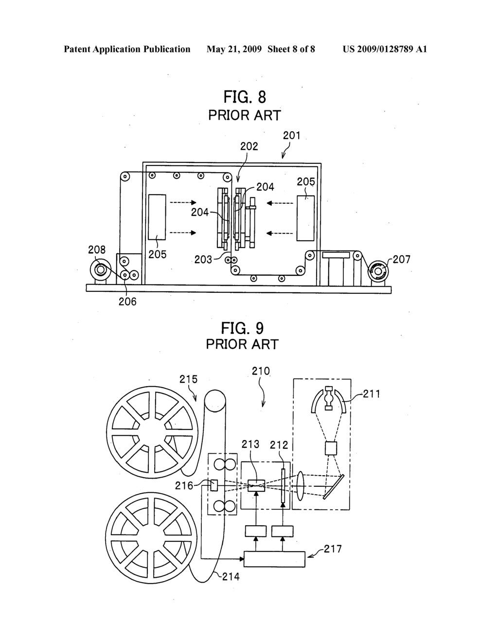 Projection exposure device, and exposure process performed by the device - diagram, schematic, and image 09