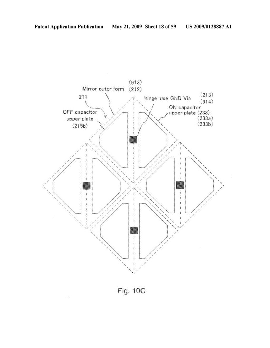 Spatial light modulator and mirror array device - diagram, schematic, and image 19