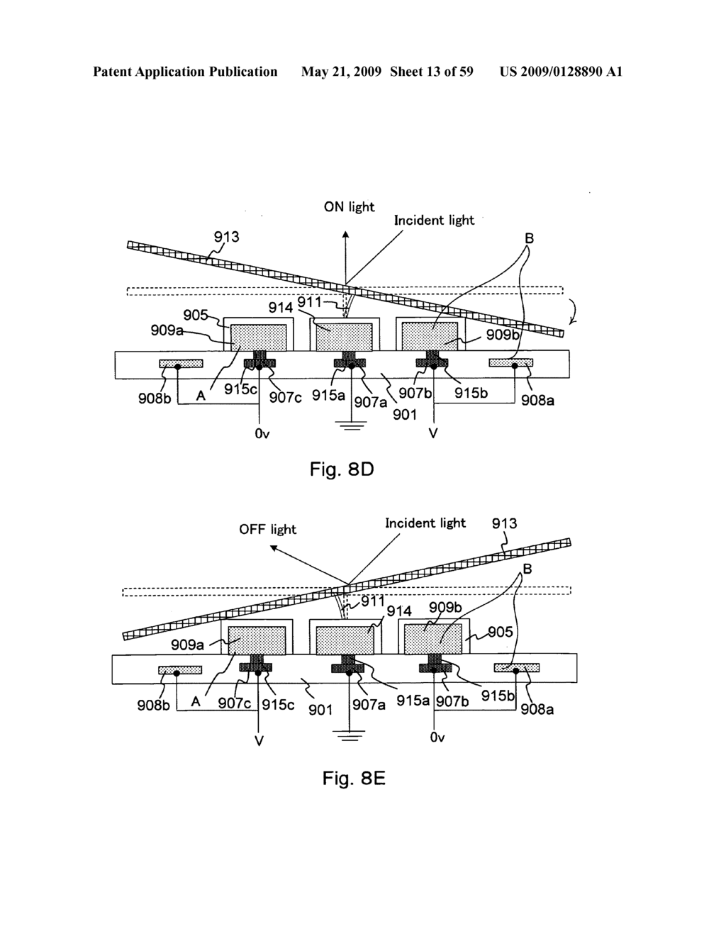 Spatial light modulator and mirror array device - diagram, schematic, and image 14