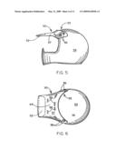 Visors and rearview mirrors for helmets diagram and image