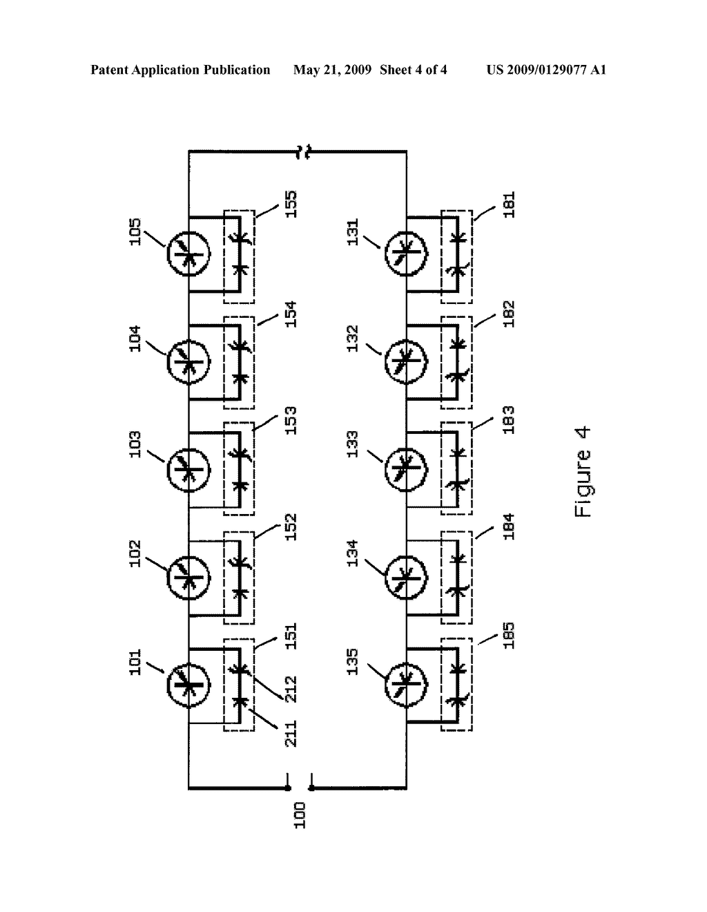 SERIES-WIRED LED LIGHT STRING WITH UNIDIRECTIONAL SHUNTS - diagram, schematic, and image 05