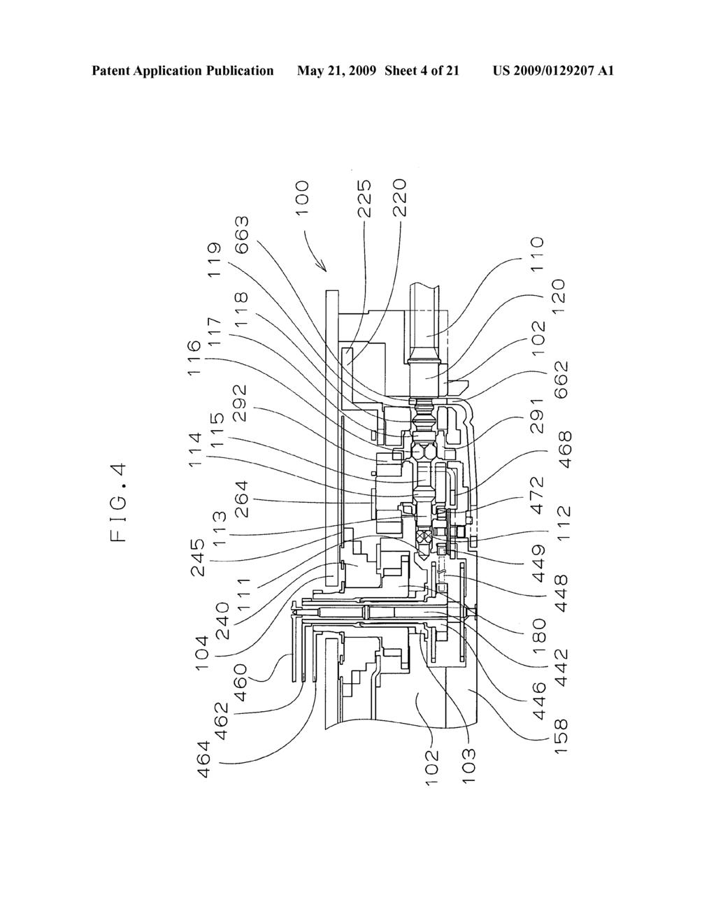 Calendar mechanism-attached timepiece having month indicator and date indicator - diagram, schematic, and image 05