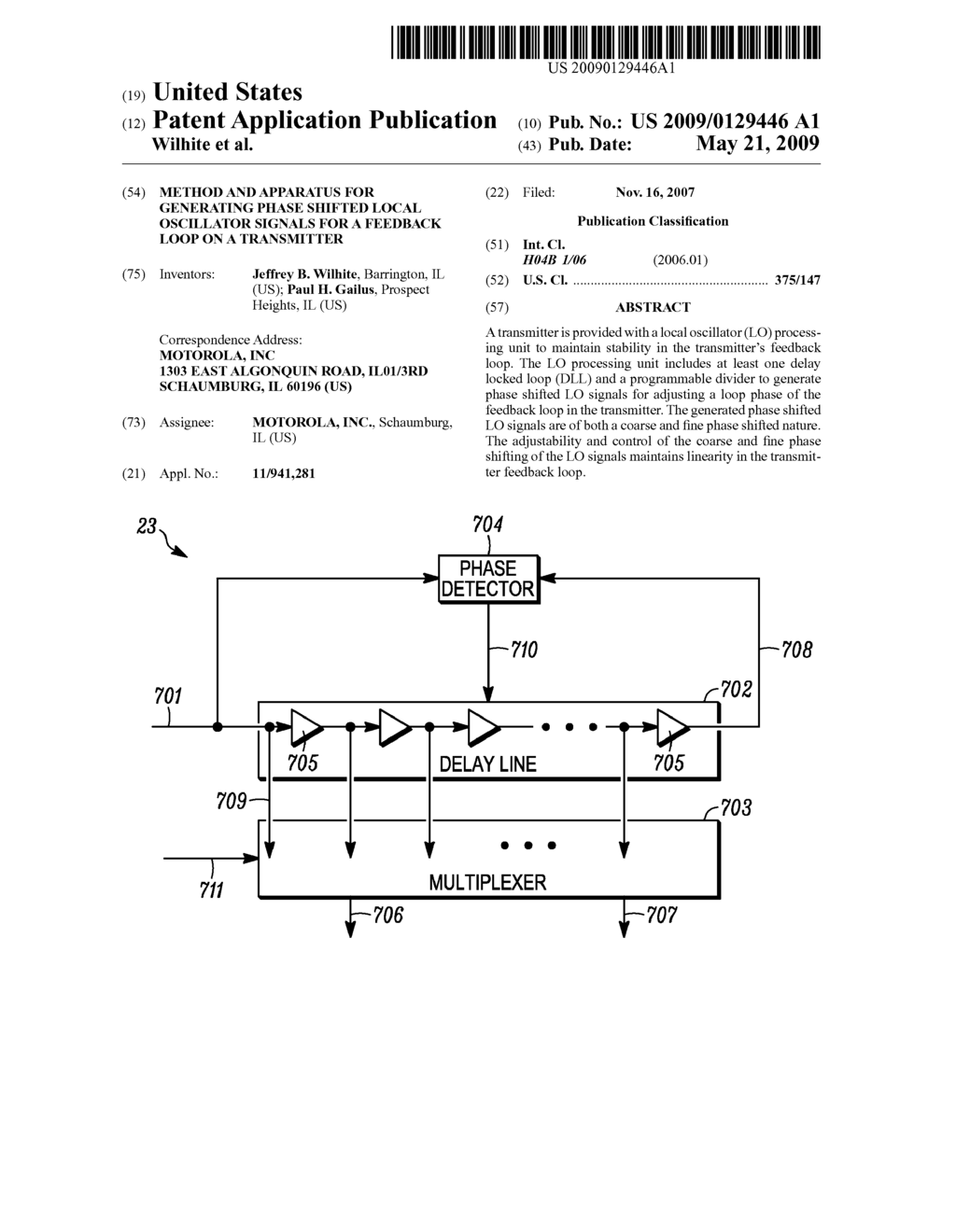 METHOD AND APPARATUS FOR GENERATING PHASE SHIFTED LOCAL OSCILLATOR SIGNALS FOR A FEEDBACK LOOP ON A TRANSMITTER - diagram, schematic, and image 01