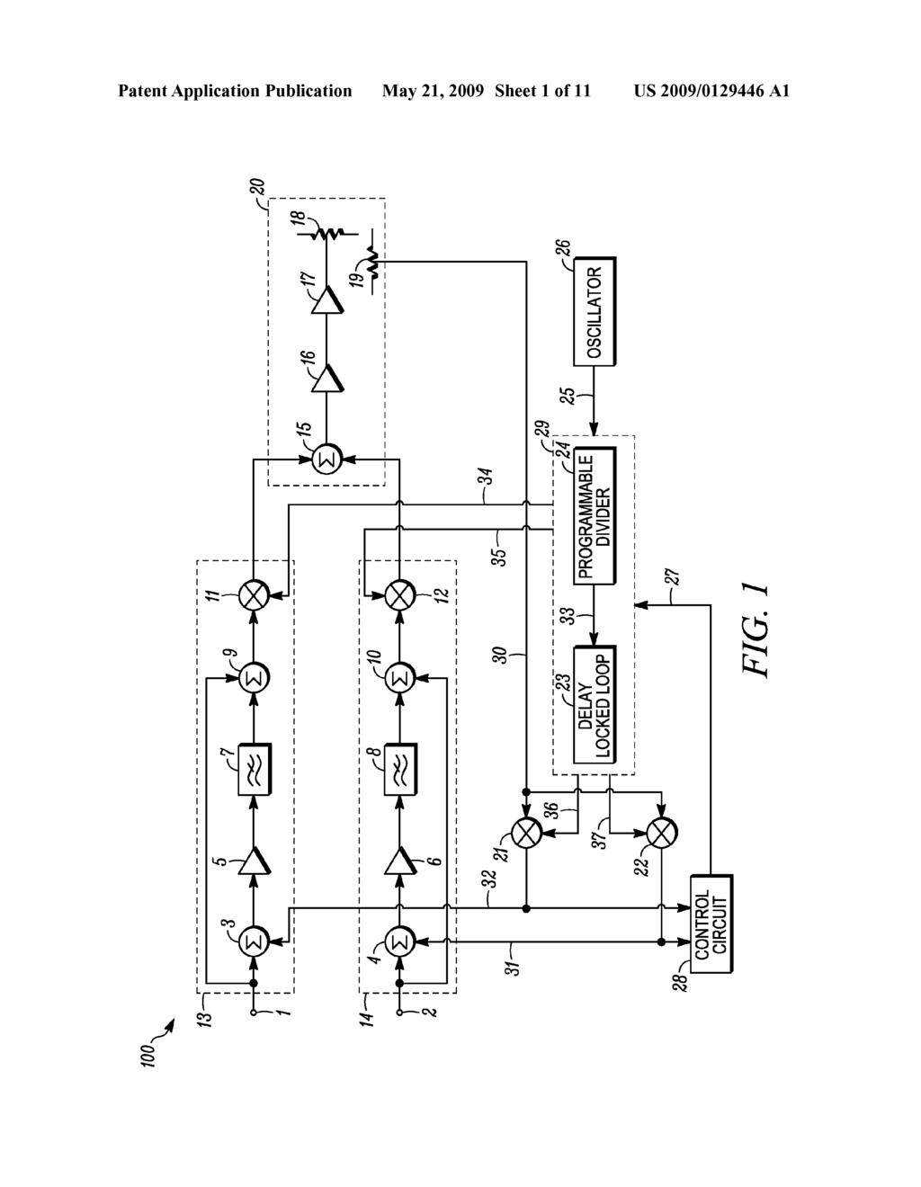 METHOD AND APPARATUS FOR GENERATING PHASE SHIFTED LOCAL OSCILLATOR SIGNALS FOR A FEEDBACK LOOP ON A TRANSMITTER - diagram, schematic, and image 02