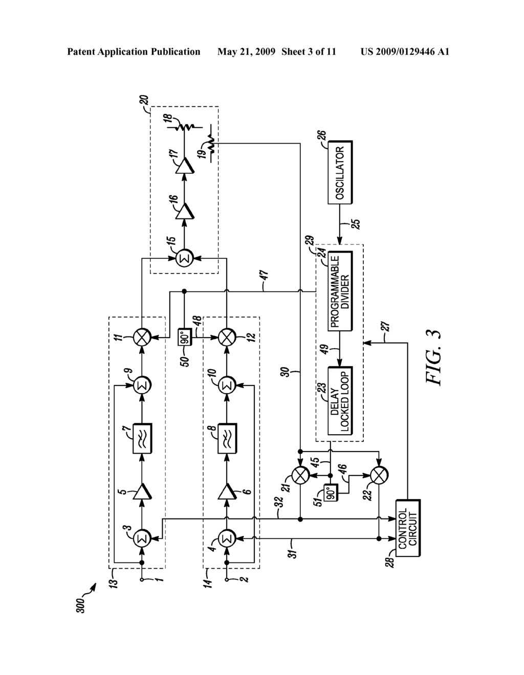 METHOD AND APPARATUS FOR GENERATING PHASE SHIFTED LOCAL OSCILLATOR SIGNALS FOR A FEEDBACK LOOP ON A TRANSMITTER - diagram, schematic, and image 04