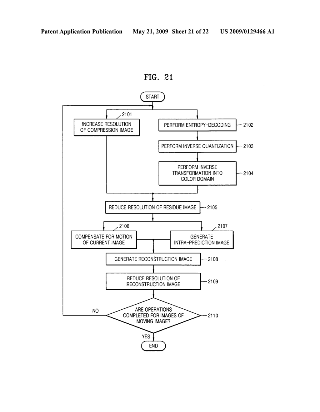 Method, medium, and apparatus efficiently encoding and decoding moving image using image resolution adjustment - diagram, schematic, and image 22