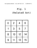 Method of processing a current field macroblock diagram and image