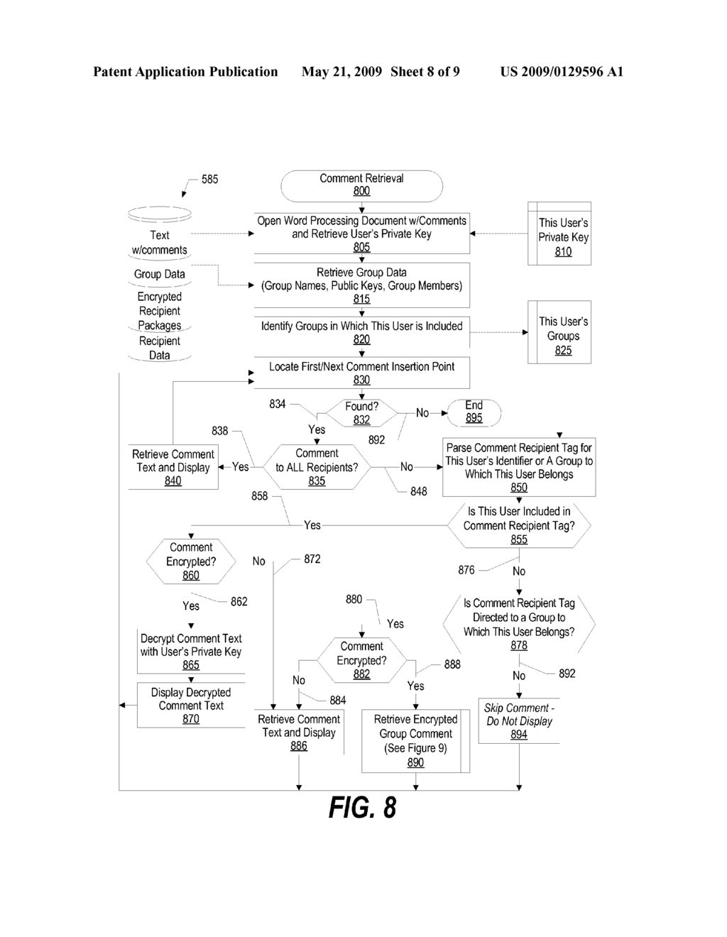 System and Method for Controlling Comments in a Collaborative Document - diagram, schematic, and image 09