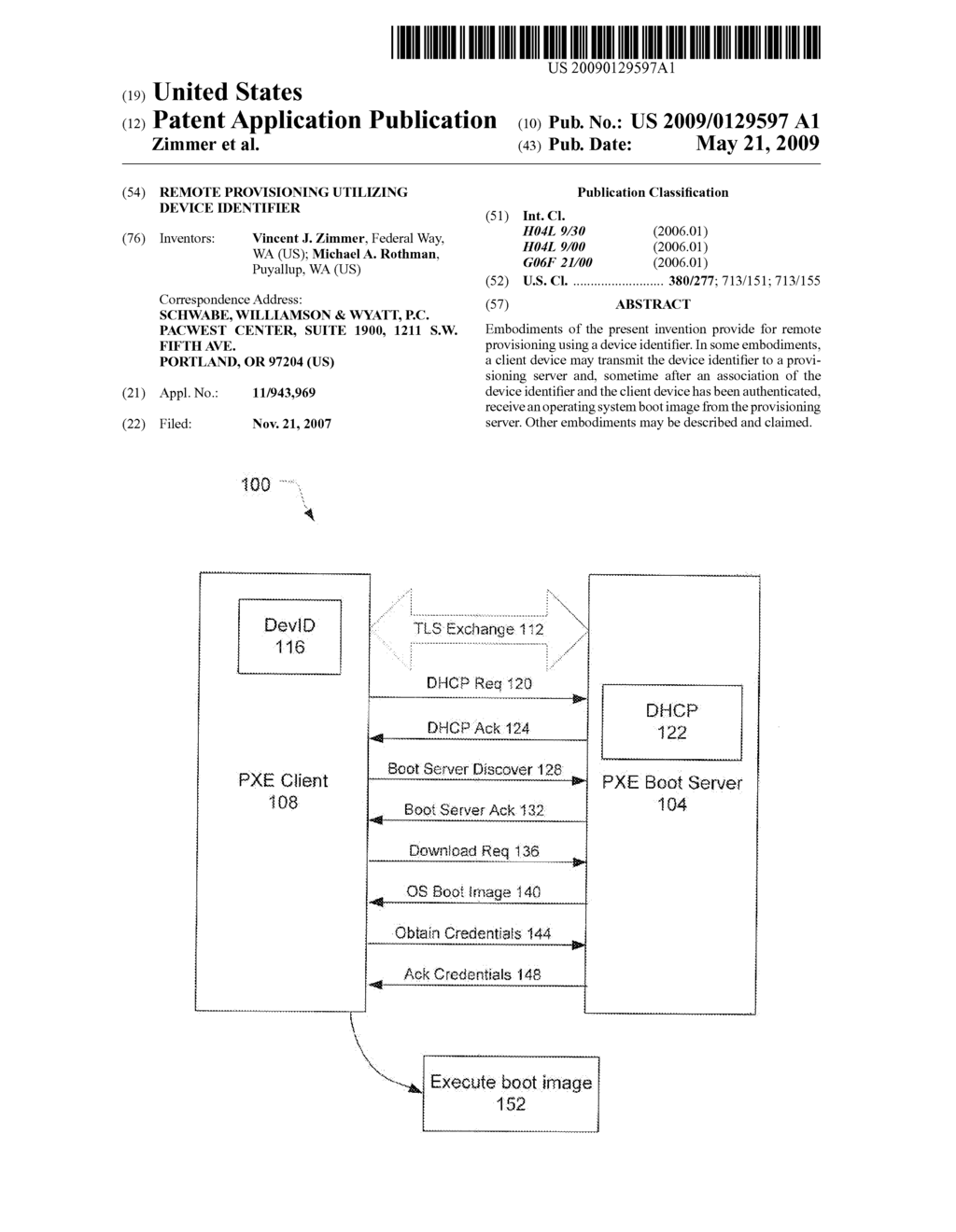 REMOTE PROVISIONING UTILIZING DEVICE IDENTIFIER - diagram, schematic, and image 01