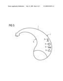 Hearing apparatus with visually active housing diagram and image