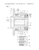 Sensor-equipped bearing for wheel diagram and image