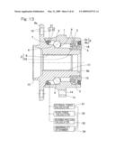 Sensor-equipped bearing for wheel diagram and image