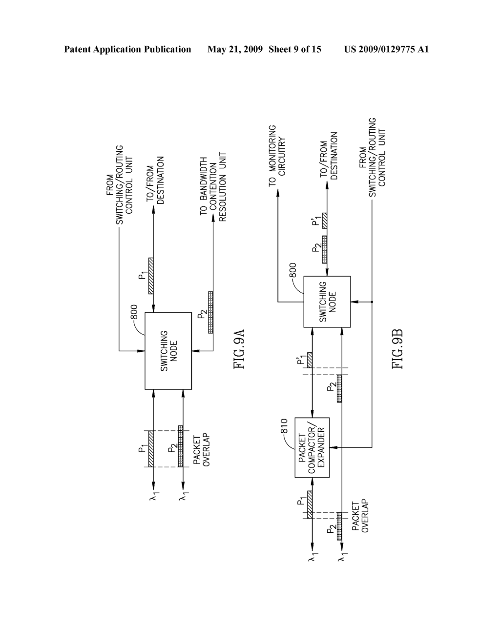 OPTICAL PACKET SWITCHING APPARATUS AND METHODS - diagram, schematic, and image 10