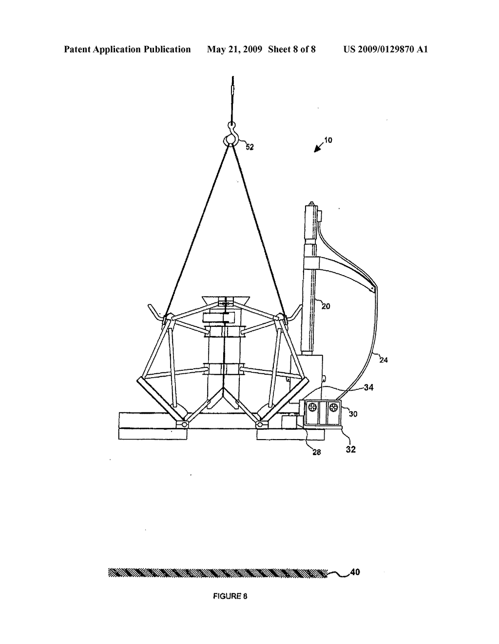 Method and Apparatus For Driving a Pile Into Underwater Substrates - diagram, schematic, and image 09