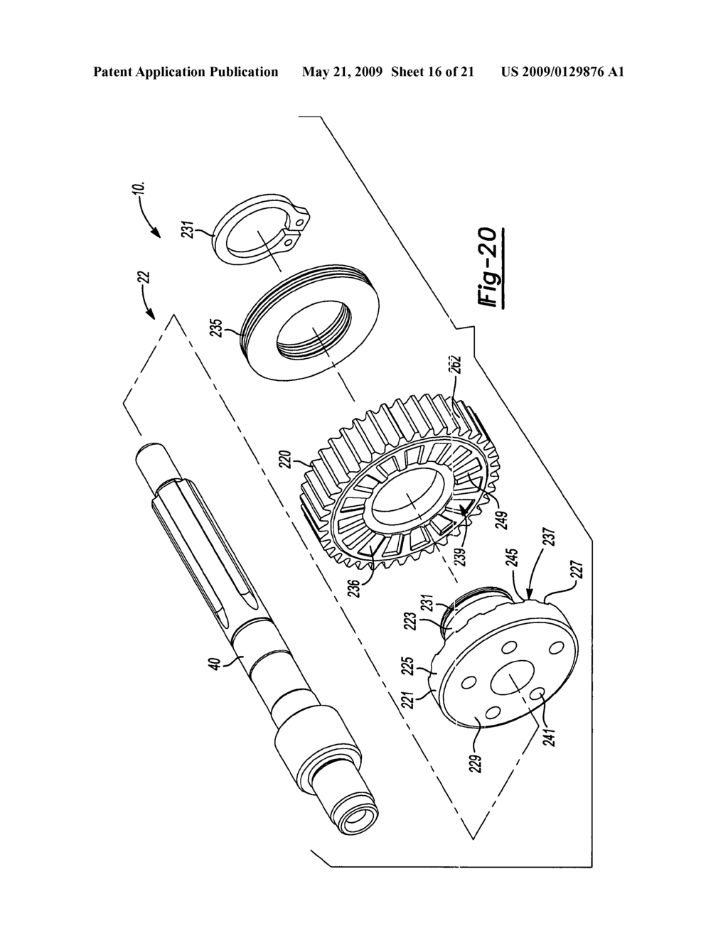 Multi-speed drill and transmission with low gear only clutch - diagram, schematic, and image 17