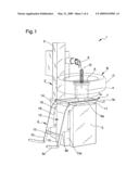 Machine for fitting and removing wheel tires for vehicles diagram and image