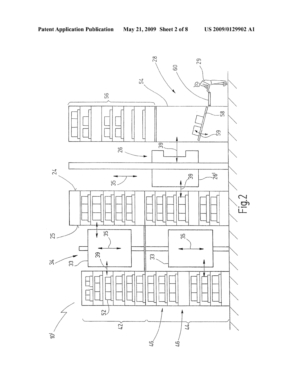 Rack Warehouse and Order-Picking Method - diagram, schematic, and image 03