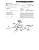 Air quality enhancing ceiling paddle fan diagram and image