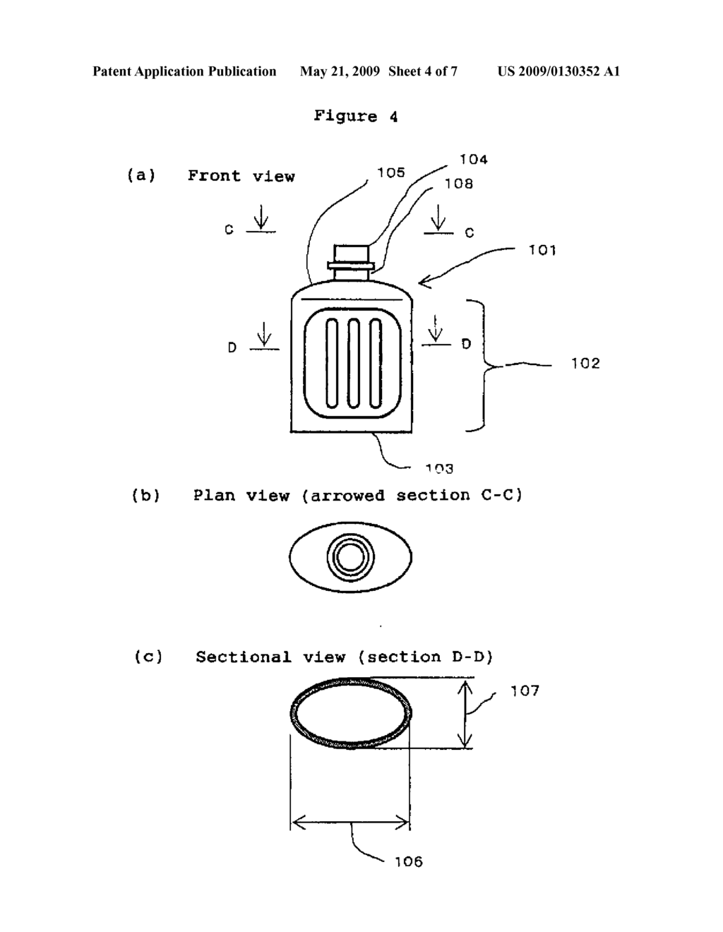 FLAT CONTAINER COMPRISING THERMOPLASTIC RESIN AND METHOD FOR MOLDING THE SAME - diagram, schematic, and image 05