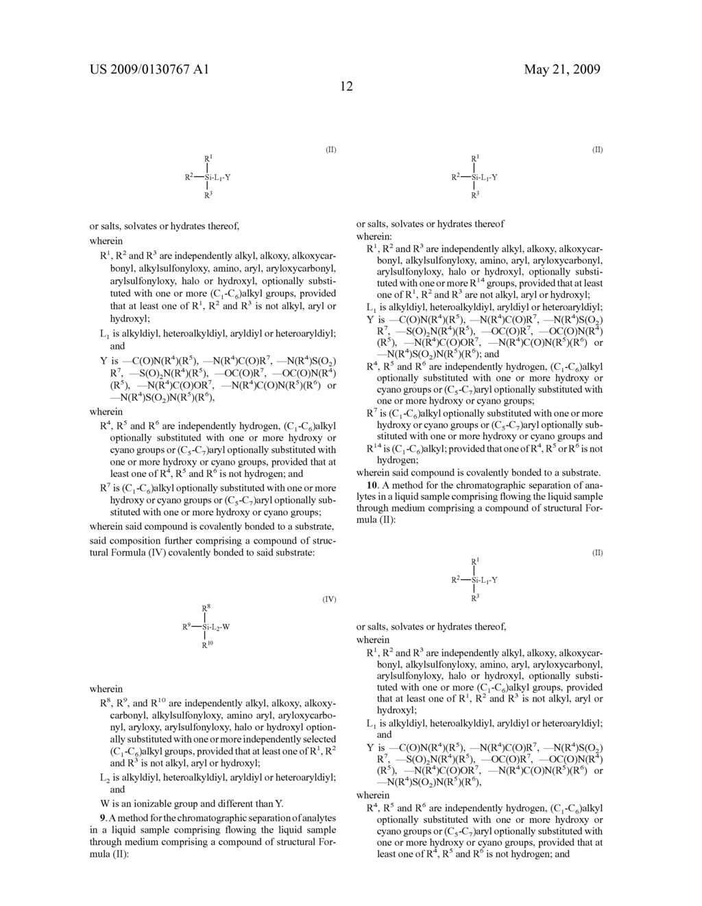 ORGANOSILANES AND SUBSTRATES COVALENTLY BONDED WITH SAME AND METHODS FOR SYNTHESIS AND USE - diagram, schematic, and image 23