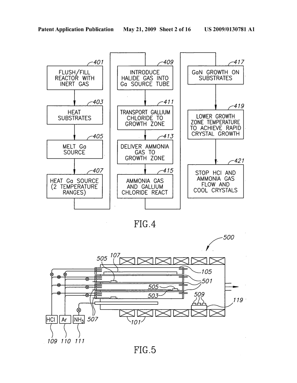 METHOD FOR SIMULTANEOUSLY PRODUCING MULTIPLE WAFERS DURING A SINGLE EPITAXIAL GROWTH RUN AND SEMICONDUCTOR STRUCTURE GROWN THEREBY - diagram, schematic, and image 03