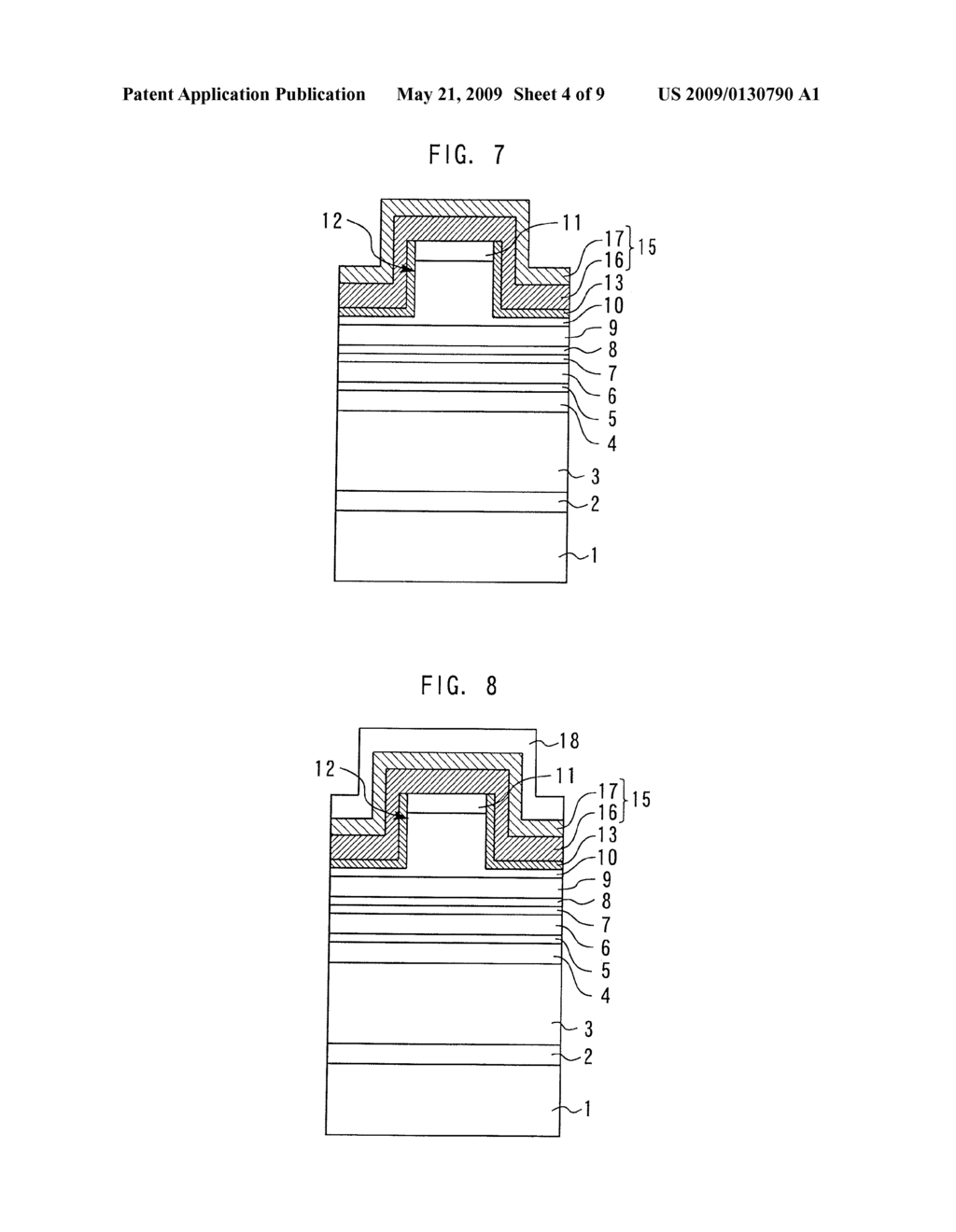 METHOD FOR MANUFACTURING NITRIDE SEMICONDUCTOR LIGHT-EMITTING ELEMENT - diagram, schematic, and image 05