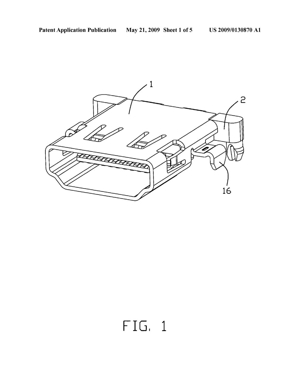 Electrical connector with a shielding shell having slodering tails - diagram, schematic, and image 02