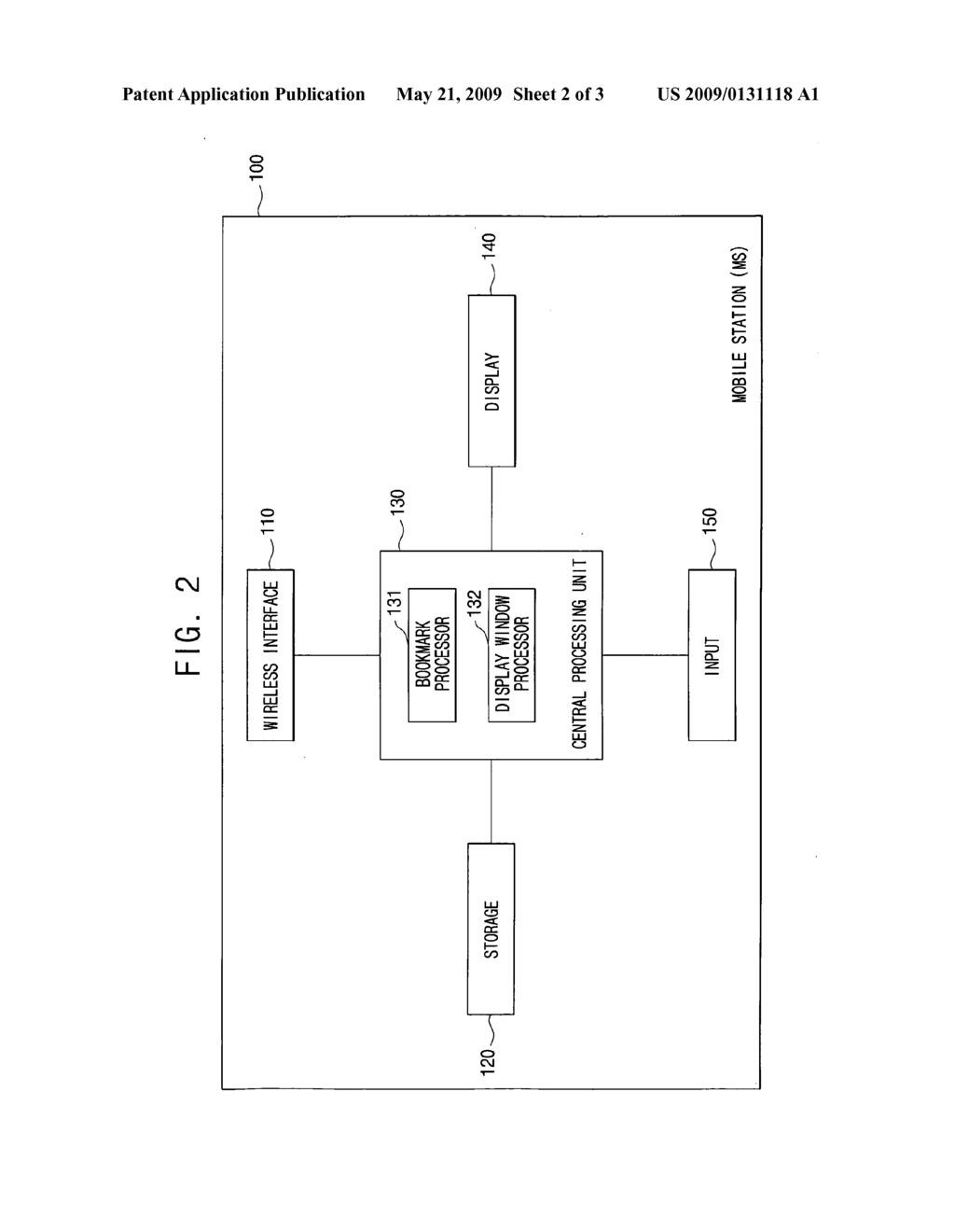 Method and apparatus of displaying output of mobile station - diagram, schematic, and image 03