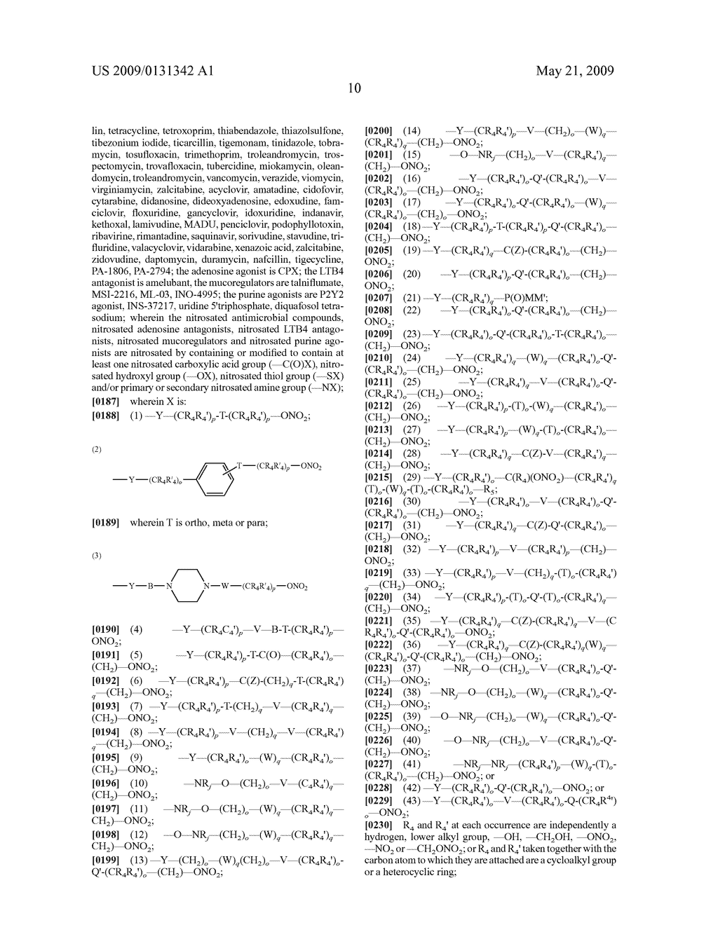 Nitrosated and/or nitrosylated compounds, compositions and methods of use - diagram, schematic, and image 11